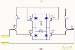 三極管控制電機(jī)正反轉(zhuǎn)(用三極管實現(xiàn)直流電機(jī)正反轉(zhuǎn)電路)