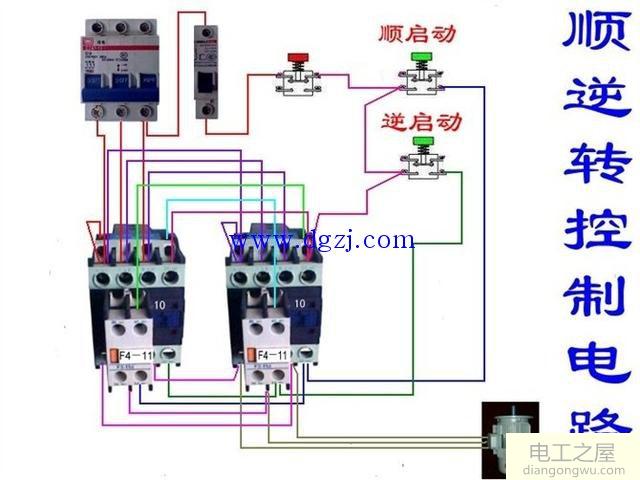 電動機正反轉(zhuǎn)接線圖的接線原理圖分析